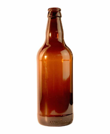 Bouteille de bière 500ml Couronne 26 verre ambre